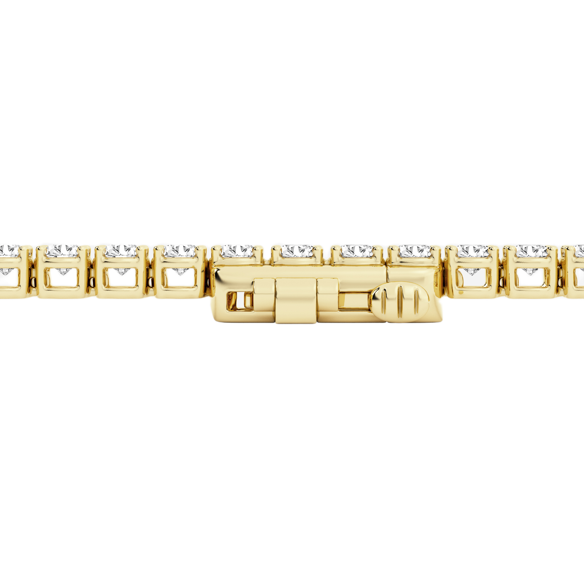 Womens | Tennis Bracelet - I | 14K Yellow Gold | 3 CTW Round Cut Lab Grown Diamond | F-VS2