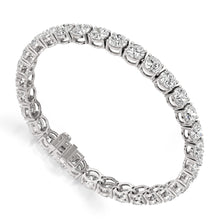 Womens | Tennis Bracelet | 14K White Gold | 20 CTW Round Cut Lab Grown Diamond | G-VS