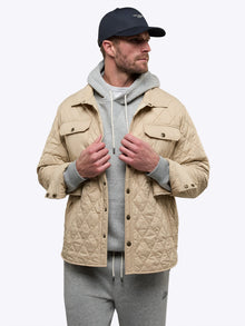 Mens | Boulevard Classic-Fit Quilted Jacket | Khaki