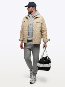 Mens | Boulevard Classic-Fit Quilted Jacket | Khaki
