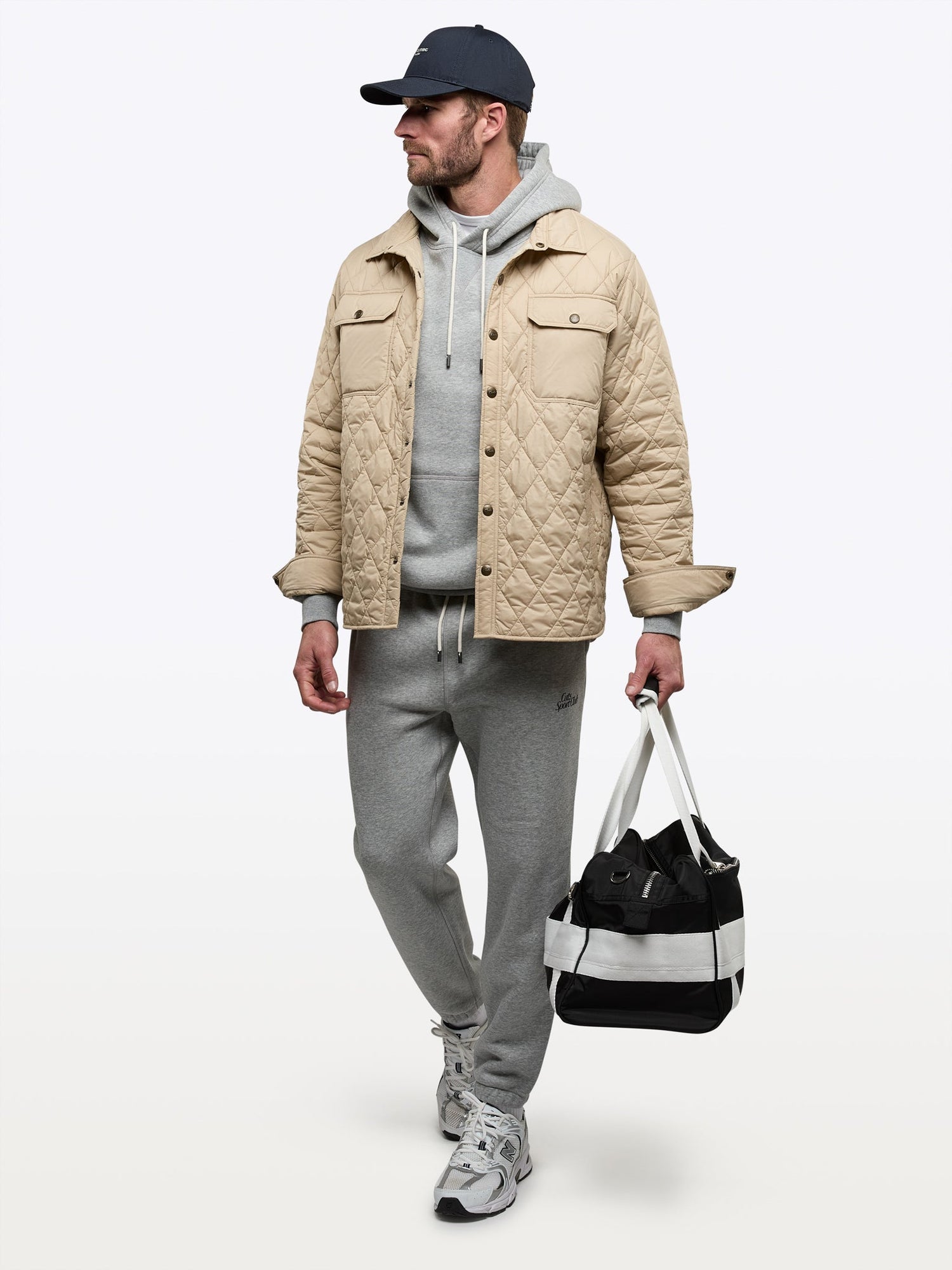 Mens | Boulevard Classic-Fit Quilted Jacket | Khaki
