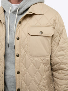 Mens | Boulevard Classic-Fit Quilted Jacket | Khaki