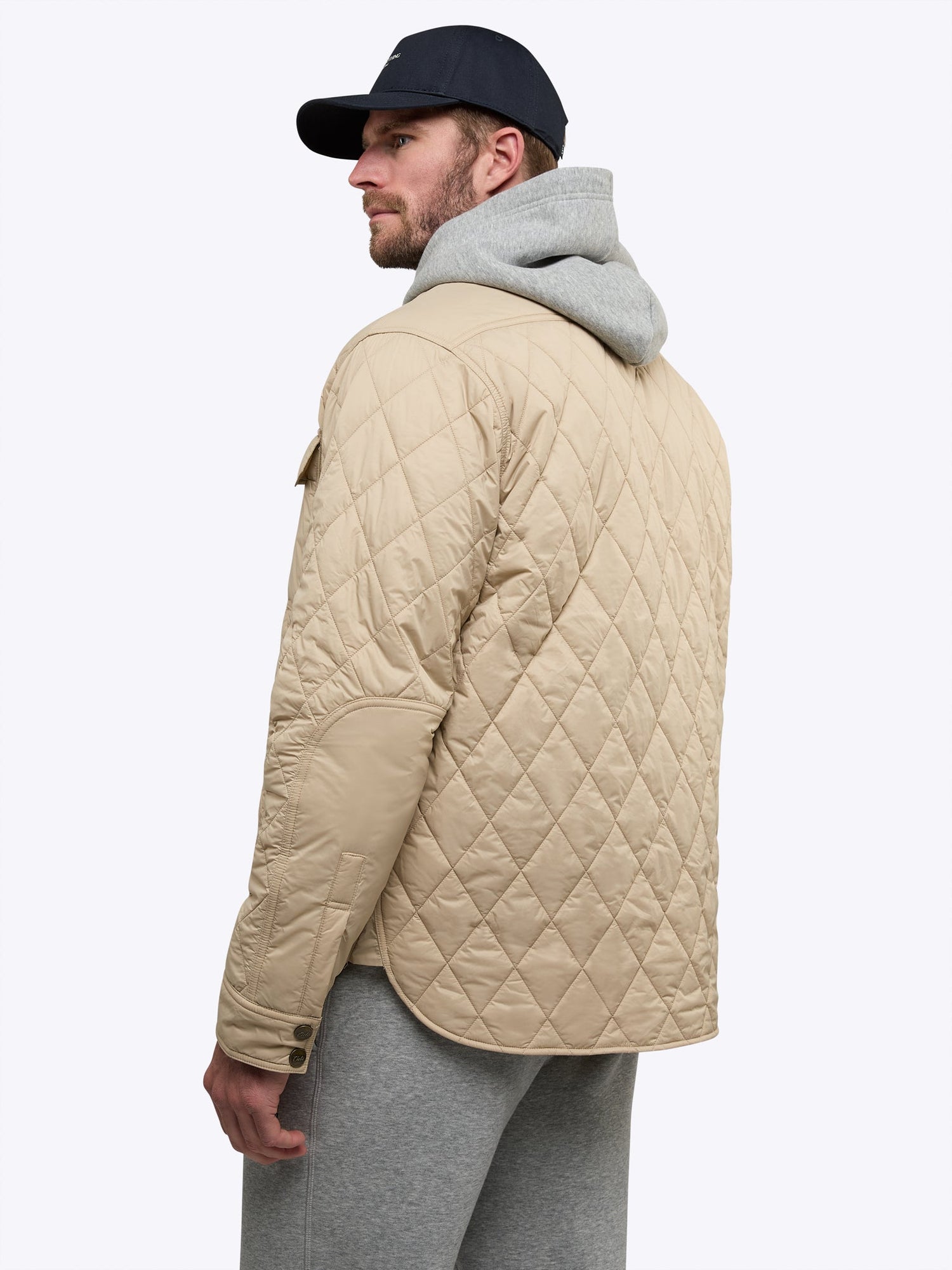Mens | Boulevard Classic-Fit Quilted Jacket | Khaki