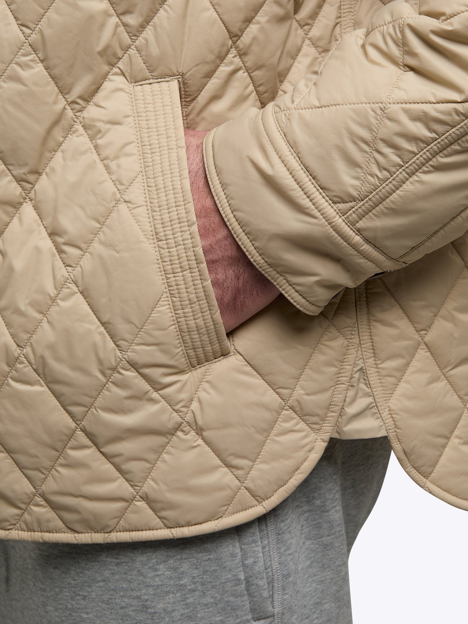 Mens | Boulevard Classic-Fit Quilted Jacket | Khaki