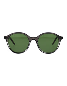 Unisex | Squared Round Sunglasses | Grey Lens | Dark Grey