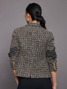 Kerri Rosenthal | Happy Hour Blazer Boucle | Glitter Black