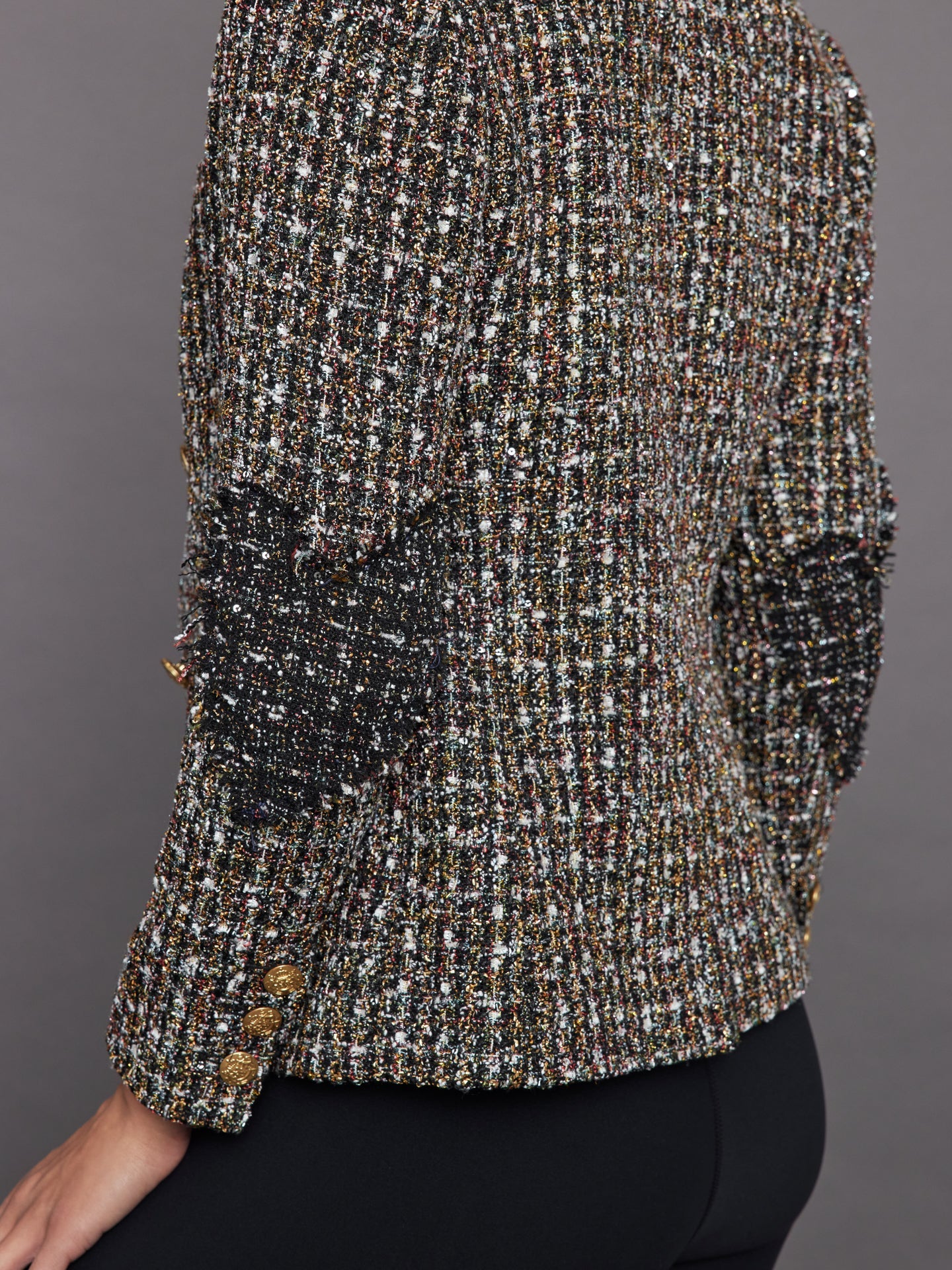 Kerri Rosenthal | Happy Hour Blazer Boucle | Glitter Black