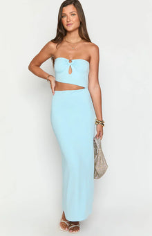 Kain Strapless Maxi Dress | Blue