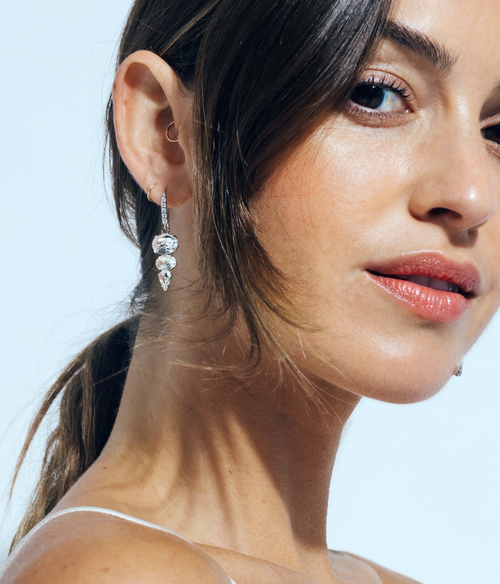 Kennedy Drop Earrings | Crystal