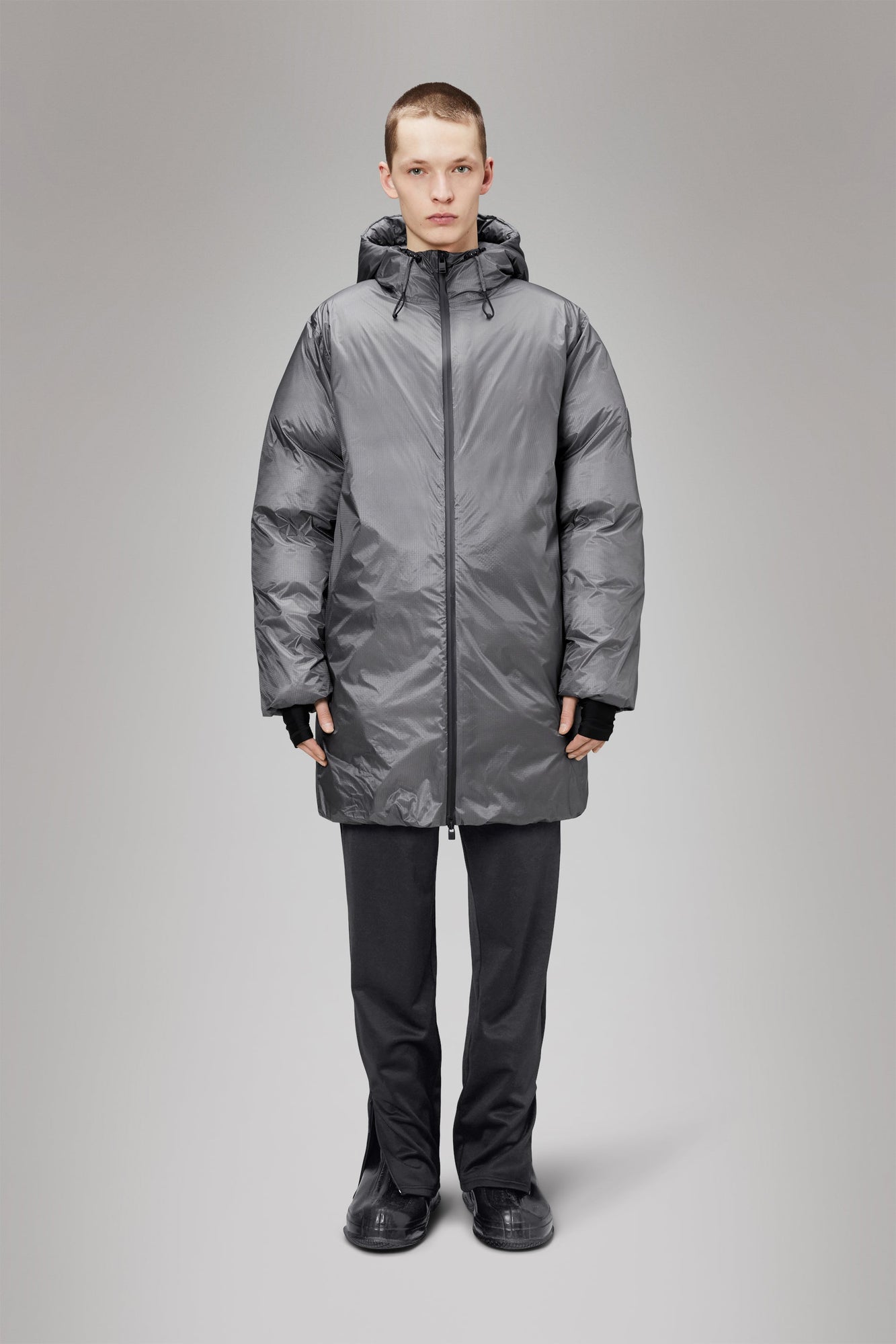 Kevo Long Puffer Jacket | Grey