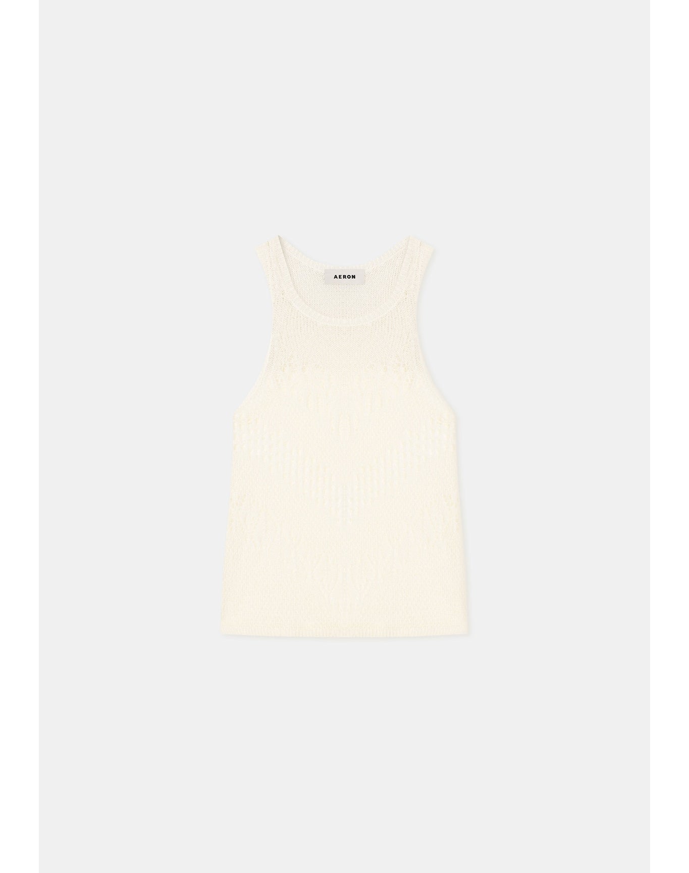 Kismet | Lace Knit Top | White