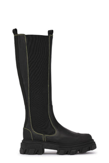Knee High Chelsea Boots | Black (V2)