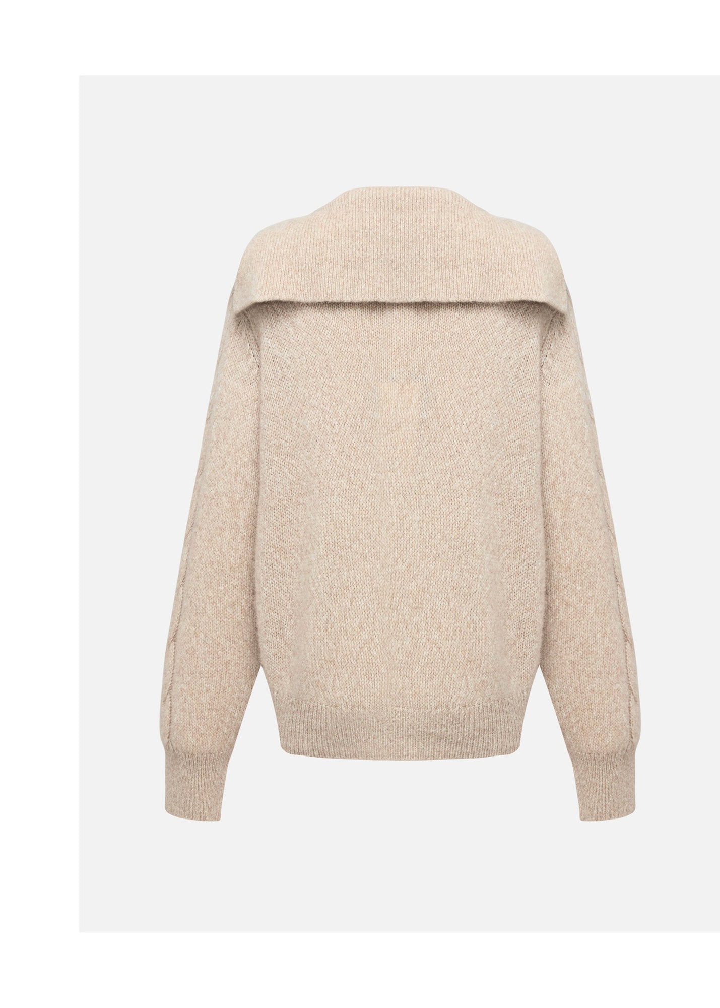 Knitted Pullover Sweater | Beige