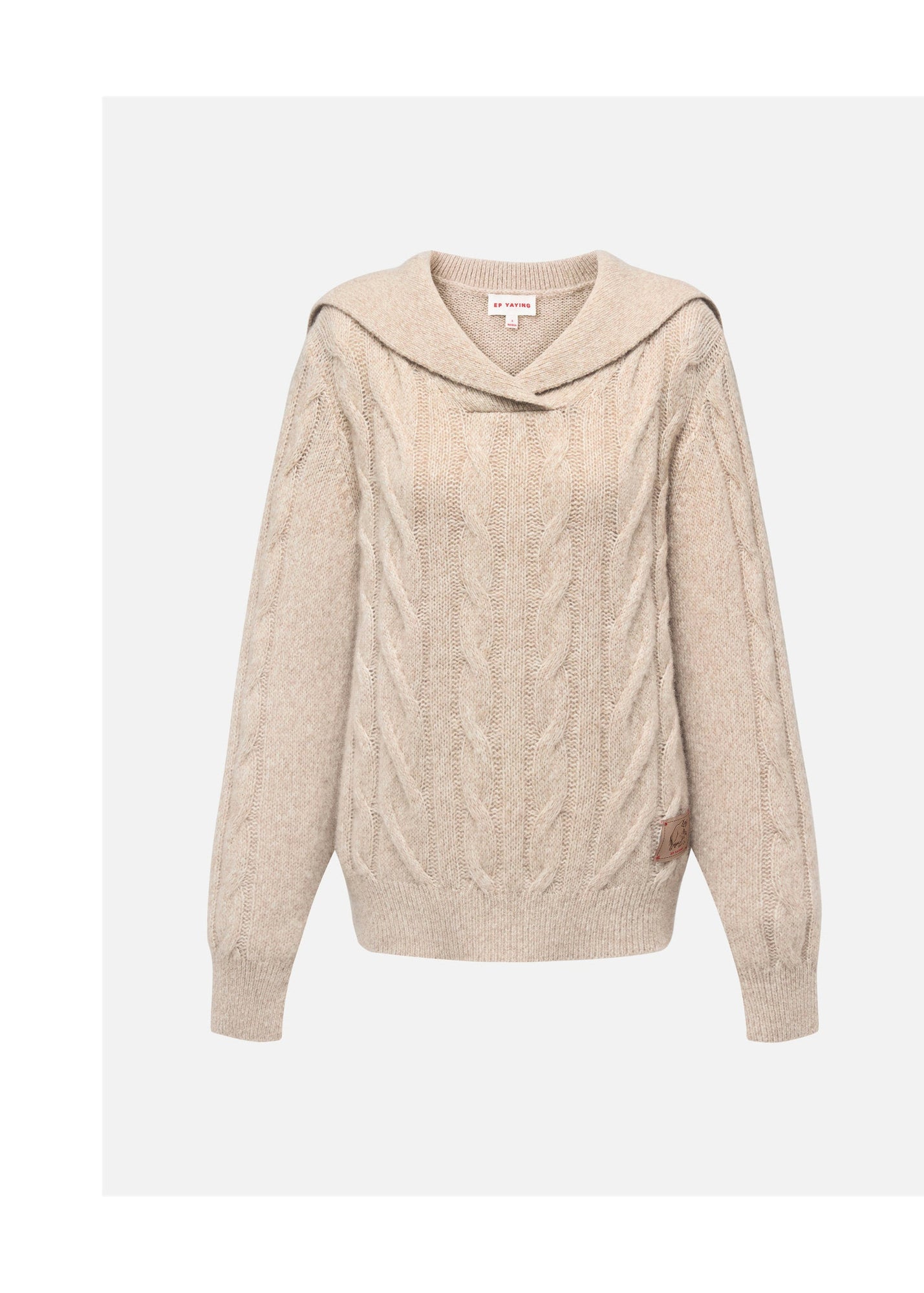 Knitted Pullover Sweater | Beige