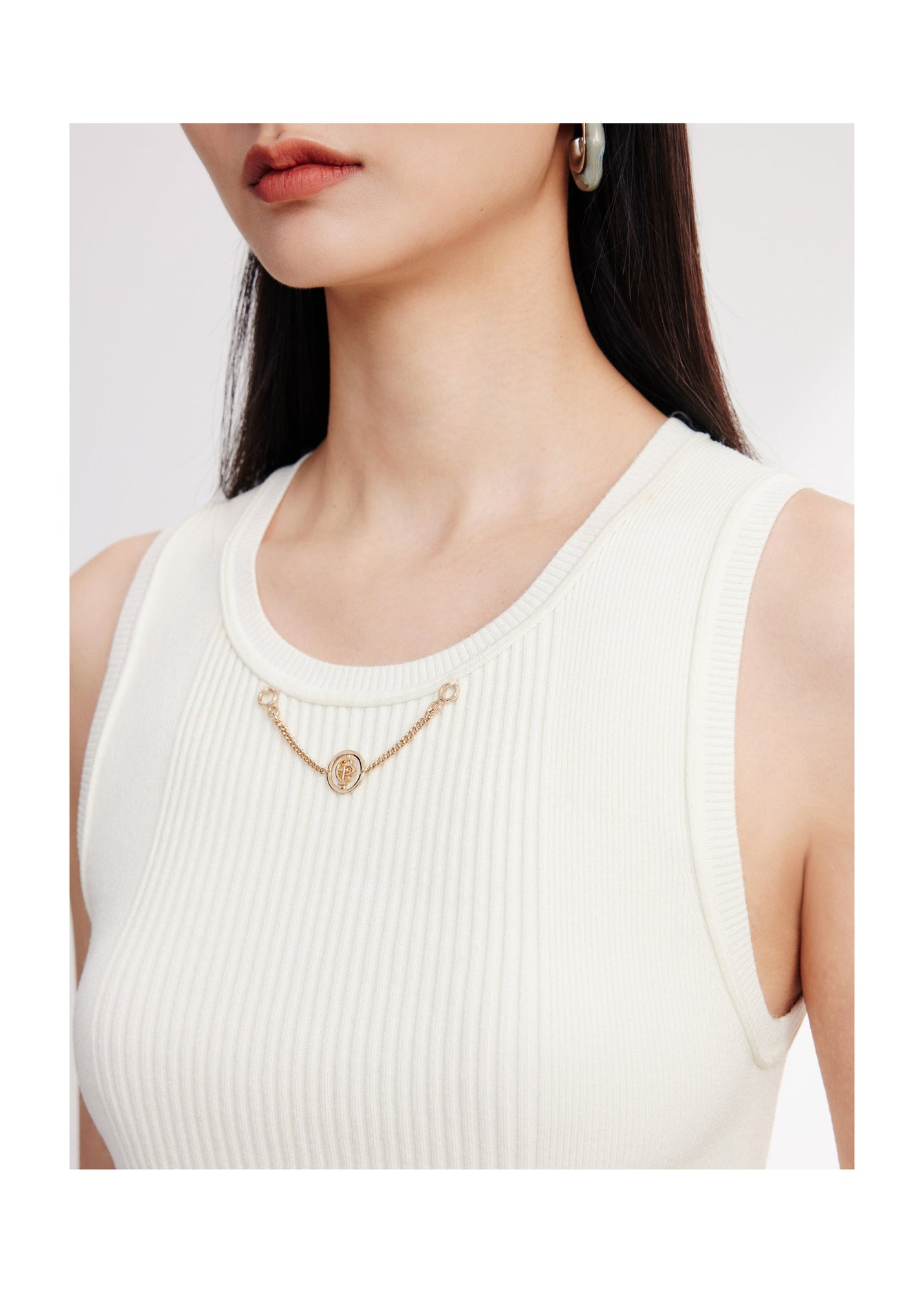 Knitted Vest | Beige