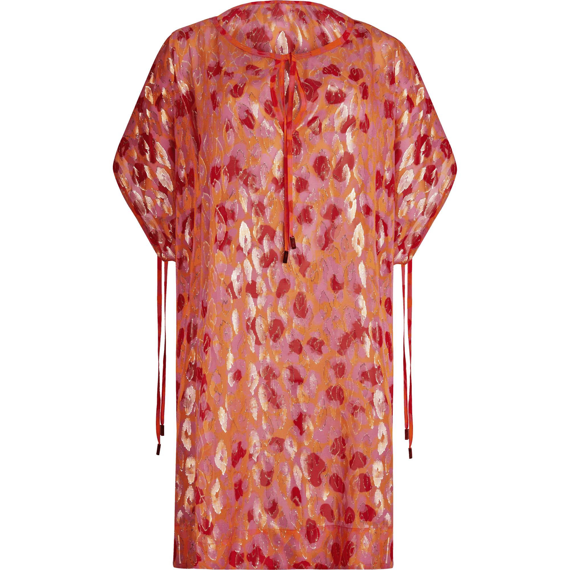 Women | New Leopard Lurex Cover-Up | Apricot