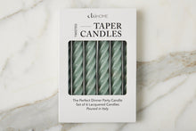 Lacquered Twisted Taper Candles | Sage | Set of 6
