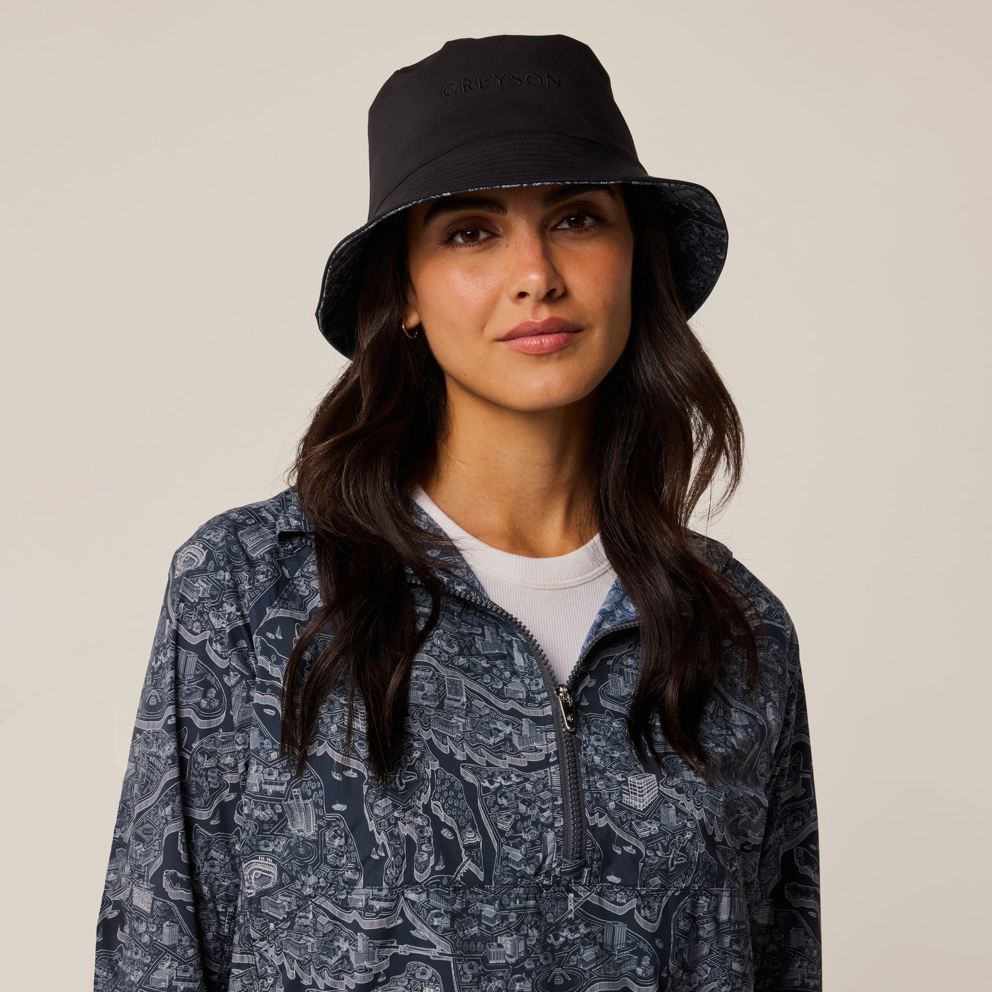 Women | Reversible Utopia Bucket Hat | Anthracite