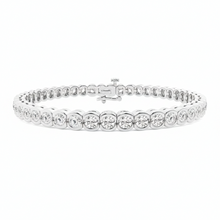 7.00 CT Round Lab-Grown Diamond | Bracelet | 14K White Gold | G Color | SI Clarity