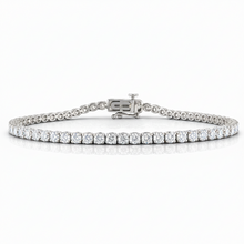 3.99 CT Round Lab-Grown Diamond | Tennis Bracelet | 14K White Gold | G Color | VS Clarity