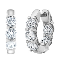 1.75 CT Round Lab-Grown Diamond | Stud Earrings | 14K White Gold