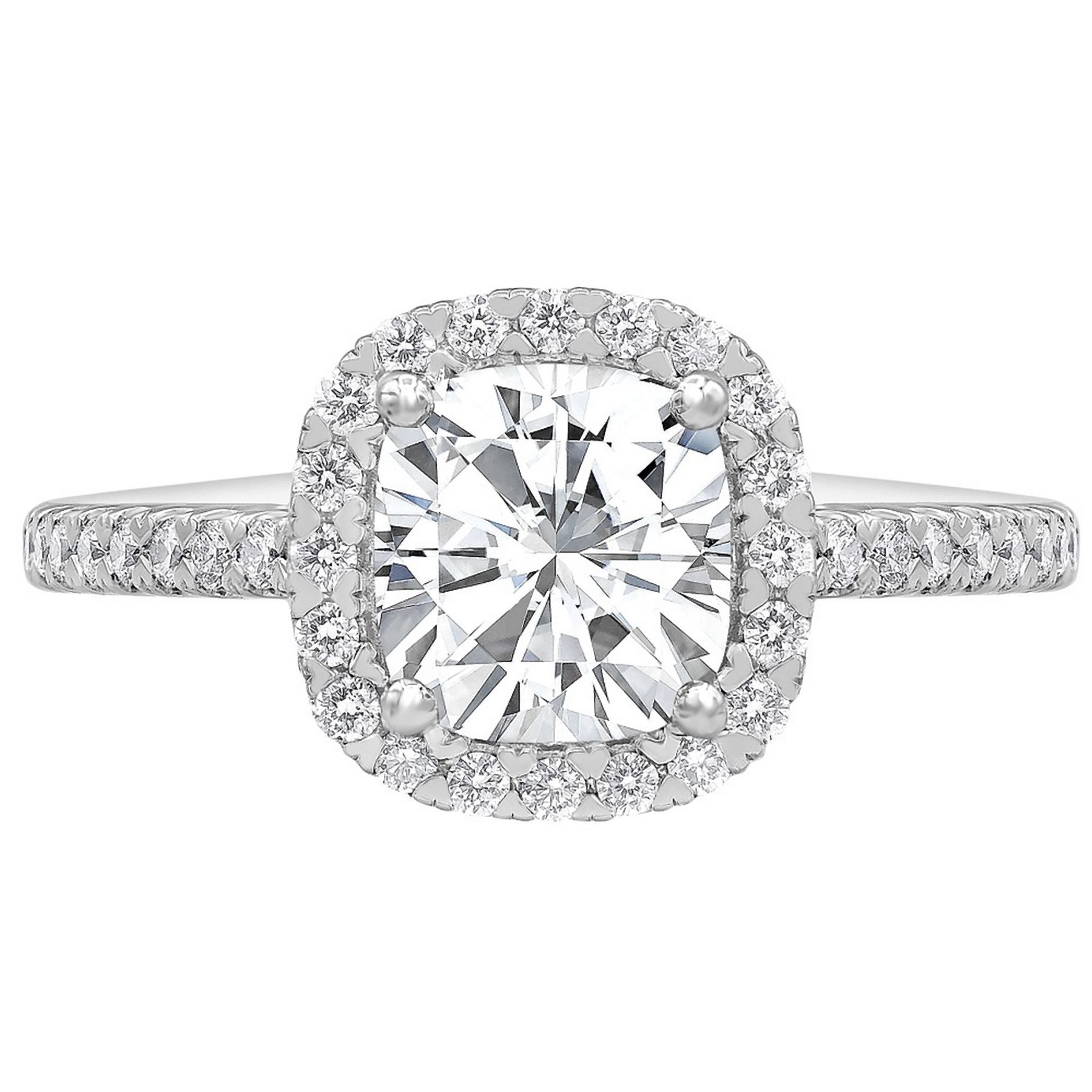 2.50 CT Round Lab-Grown Diamond | Band Ring | 14K White Gold | G Color | VS Clarity