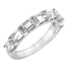 2.00 CT Emerald Lab-Grown Diamond | Band Ring | 14K White Gold | G Color | VS-I Clarity