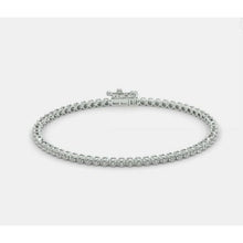 3.95 CT Round Lab-Grown Diamond | Tennis Bracelet | 14K White Gold | G Color | VS Clarity