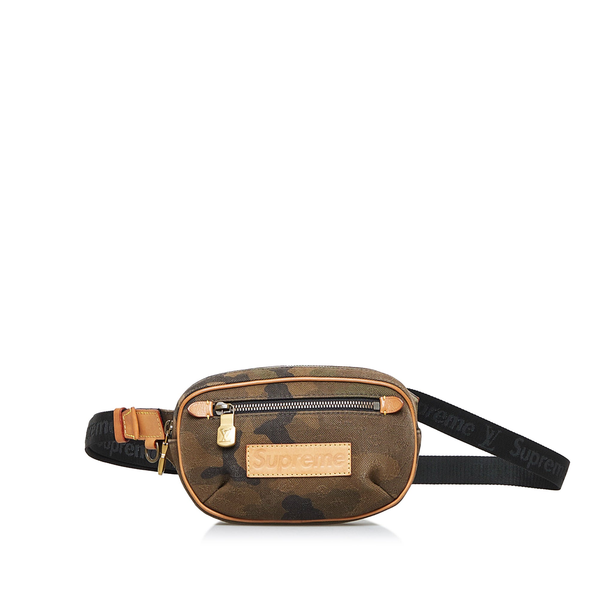 Louis Vuitton Pre-Owned x Supreme Camouflage Belt Bag PM | Women | Brown