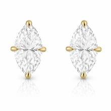 0.50 CT Marquise Lab-Grown Diamond | Stud Earrings | 14K White Gold | G Color | SI Clarity