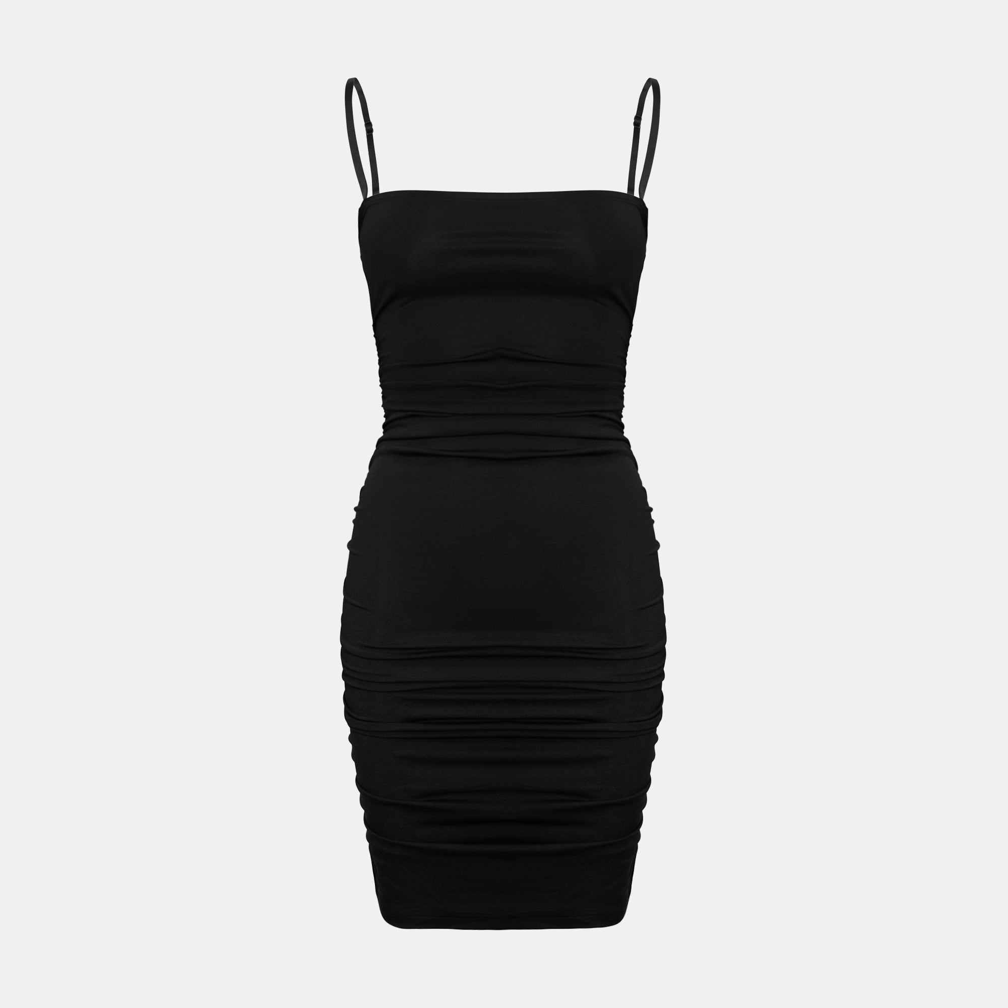 OW Collection LINA Mini Dress Dress 002 - Black Caviar
