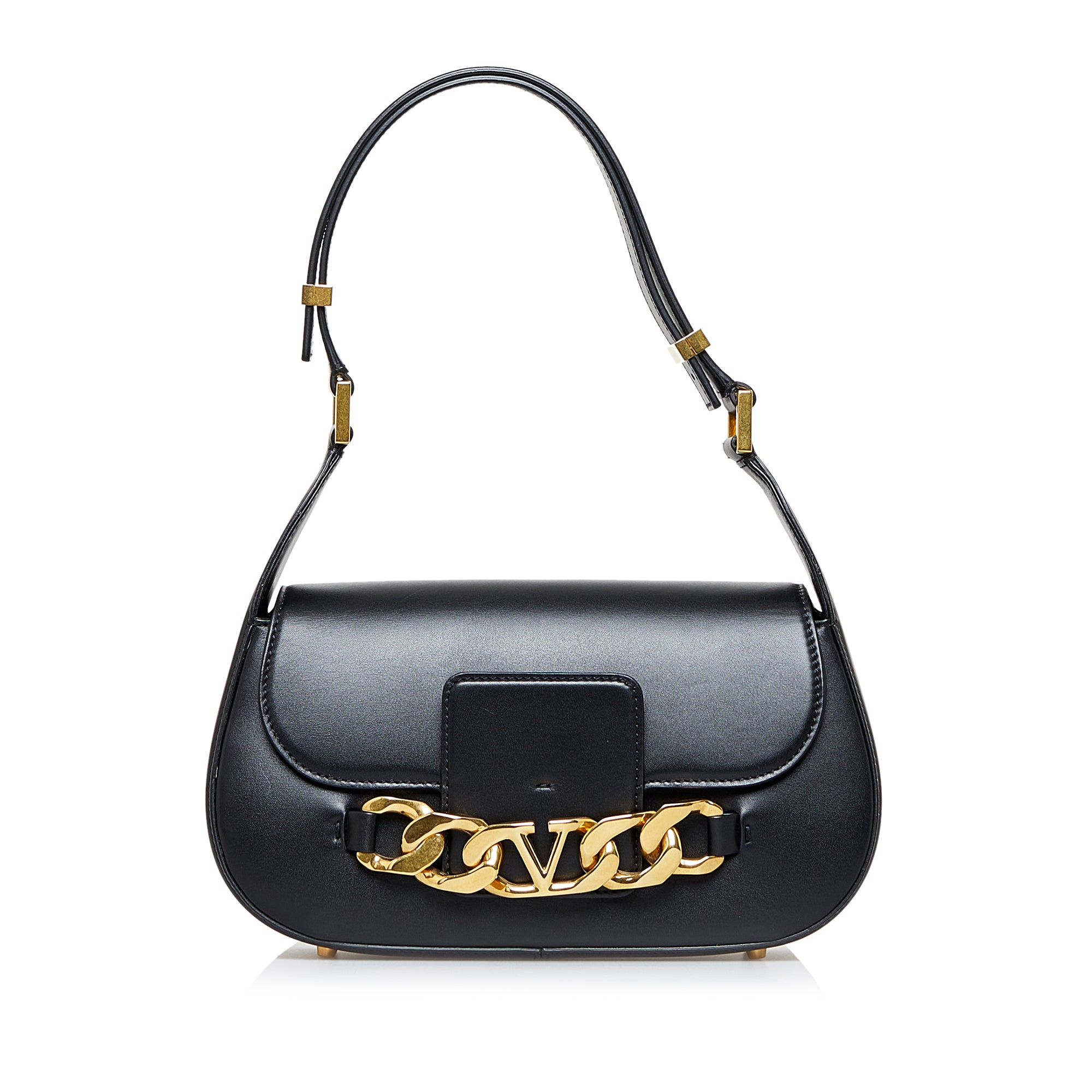 Valentino Pre-Owned Vlogo Chain Shoulder Bag | Women | Black