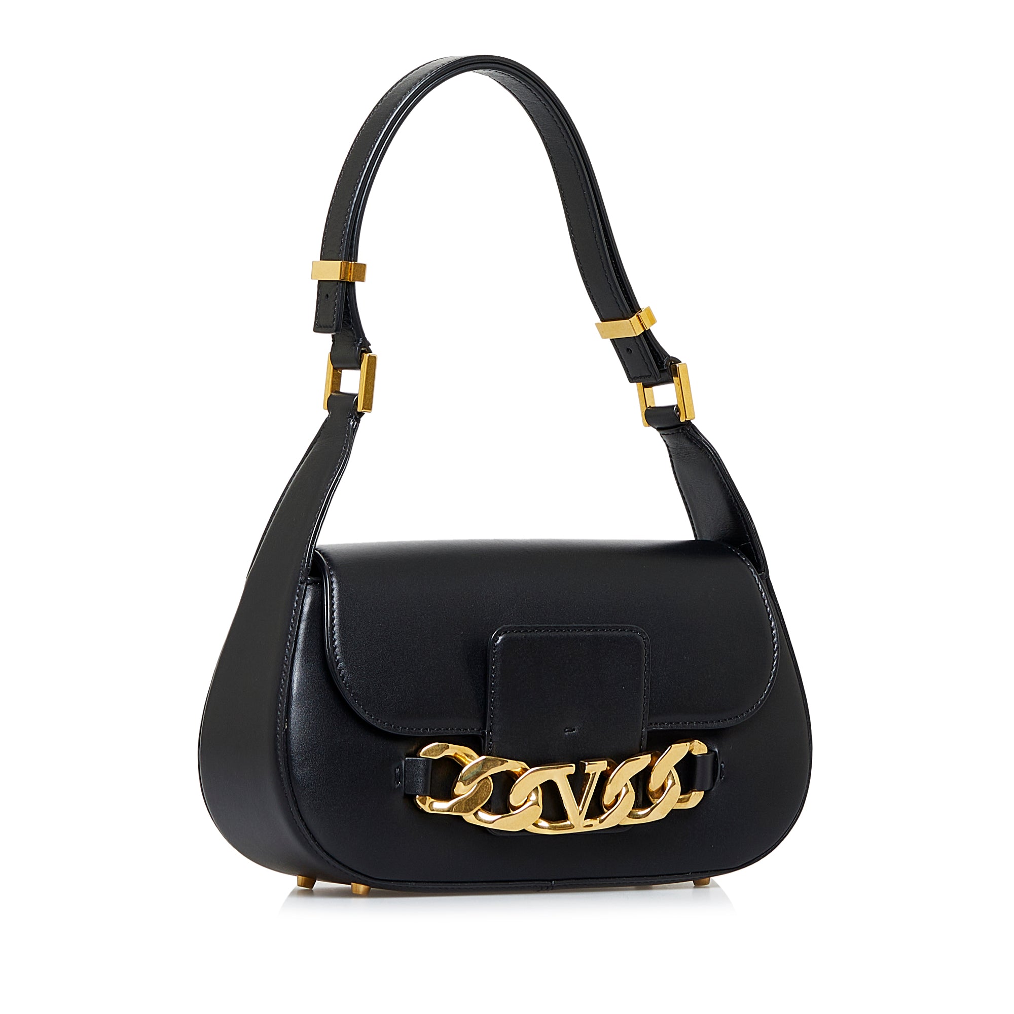 Valentino Pre-Owned Vlogo Chain Shoulder Bag | Women | Black