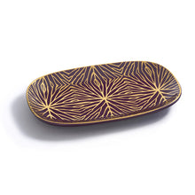 Talianna Lily Pad  Catchall Tray | Plum w/Gold | Single