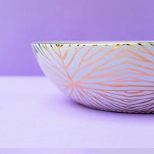 Talianna Lily Pad Serving Bowl | White & Gold | Single