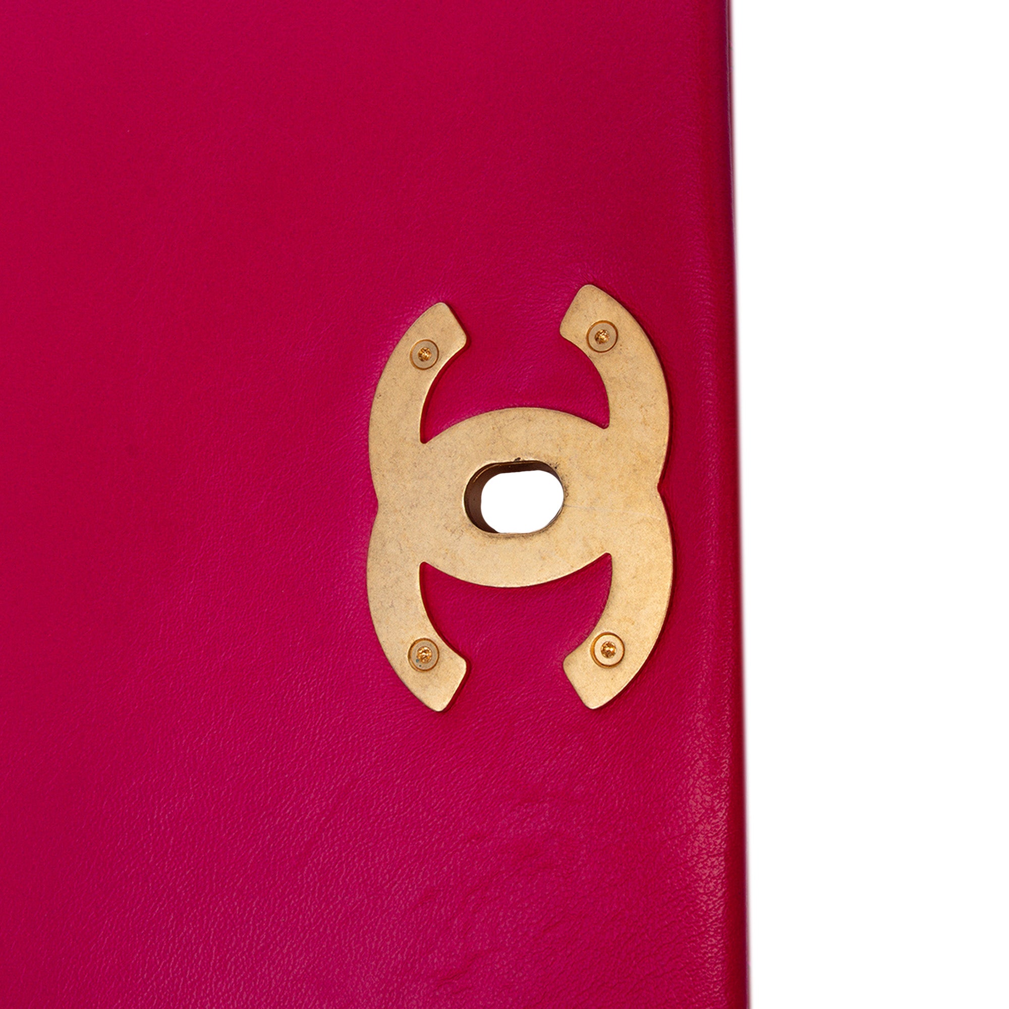 Chanel | Pre-Owned Small Quilted Lambskin On And On Chain Flap - II | Pink/Dark Pink