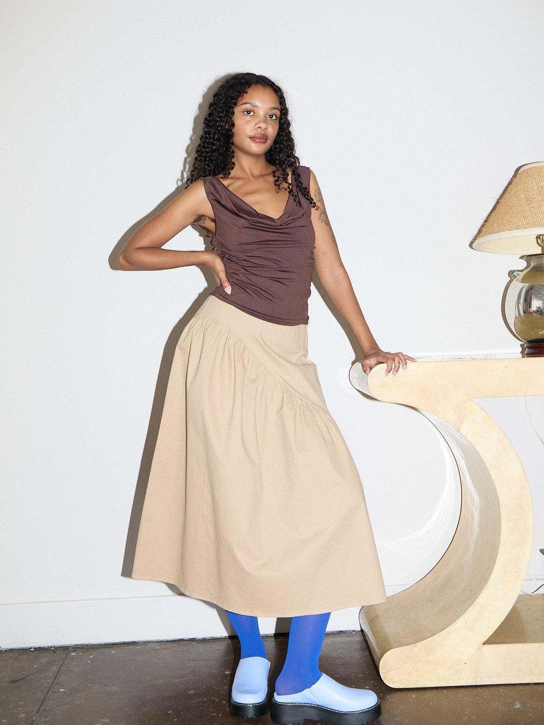 Maeve Midi Skirt | Toast Twill