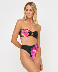 Savannah Bikini Bottom | After Midnight Hibiscus