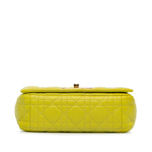 Dior | Pre-Owned Small Calfskin Cannage Caro Bag | Yellow/Neon Yellow