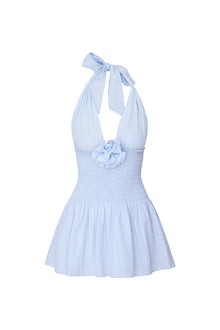 Luisetta Halter Mini Dress | Moonstone