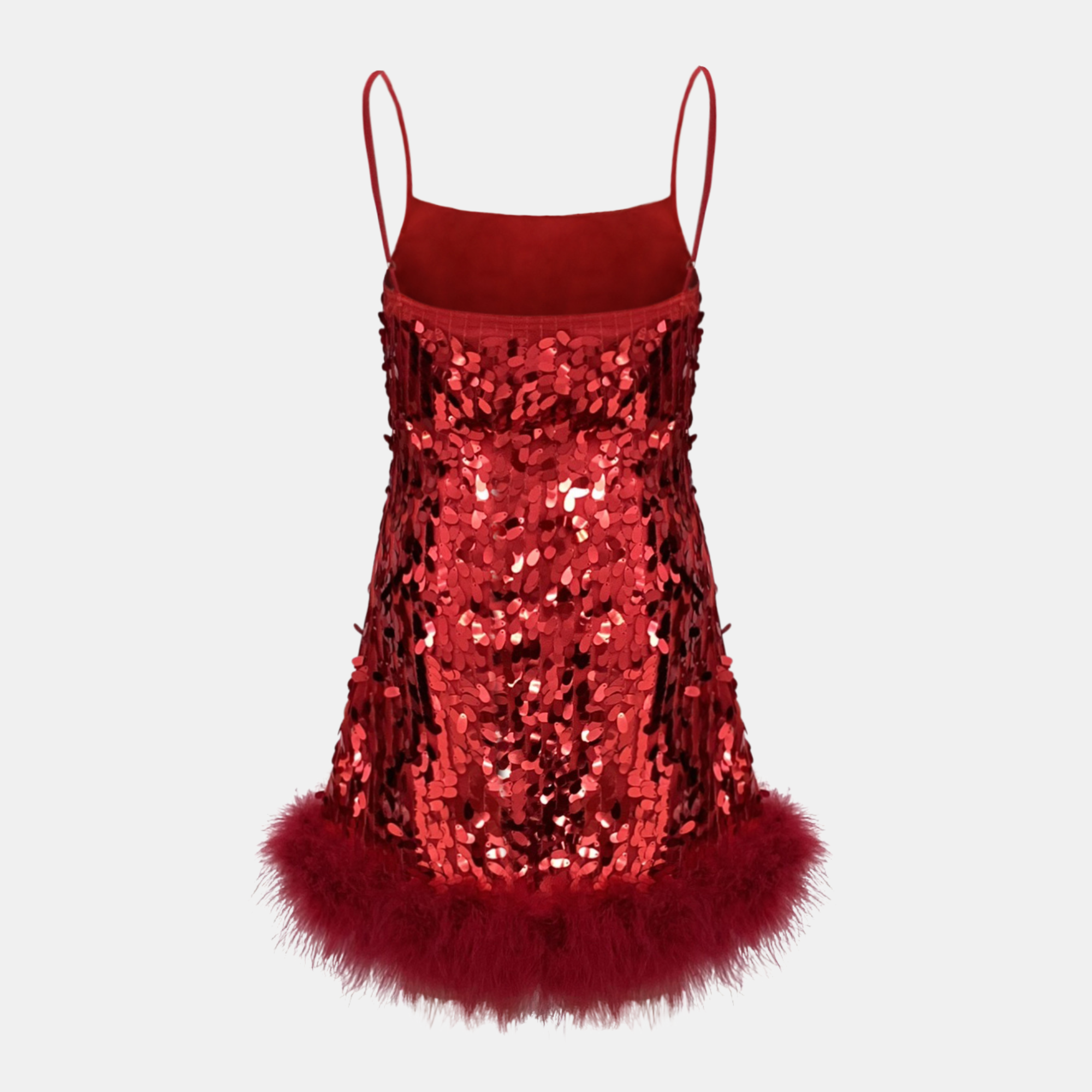 OW Collection LUNA Sequin Dress Account 194 - Bordeaux