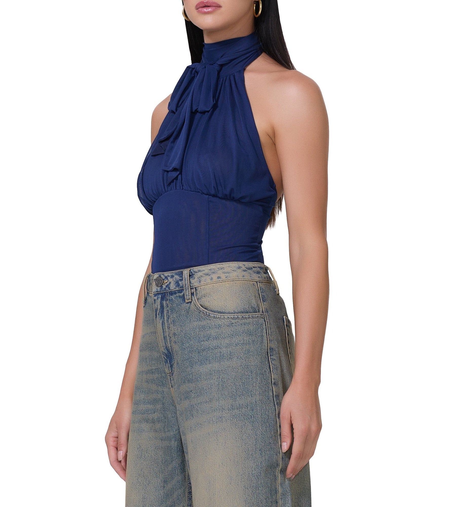 Lune Top | Bright Navy