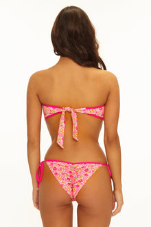 Ella Bandeau Top | Neon Floral