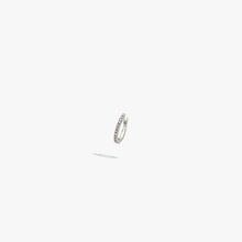 Awe Inspired Earrings 925 Sterling Silver / Single Diamond Huggie Earrings