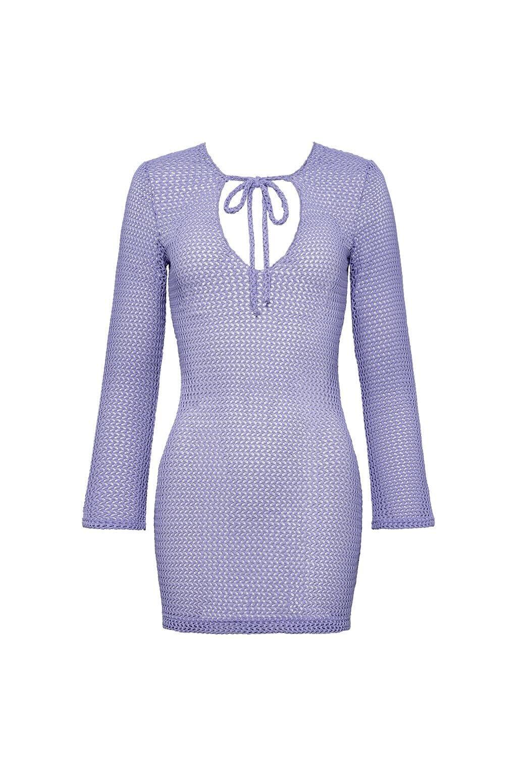 Lilac Cover Up Dress | Lavender Crochet