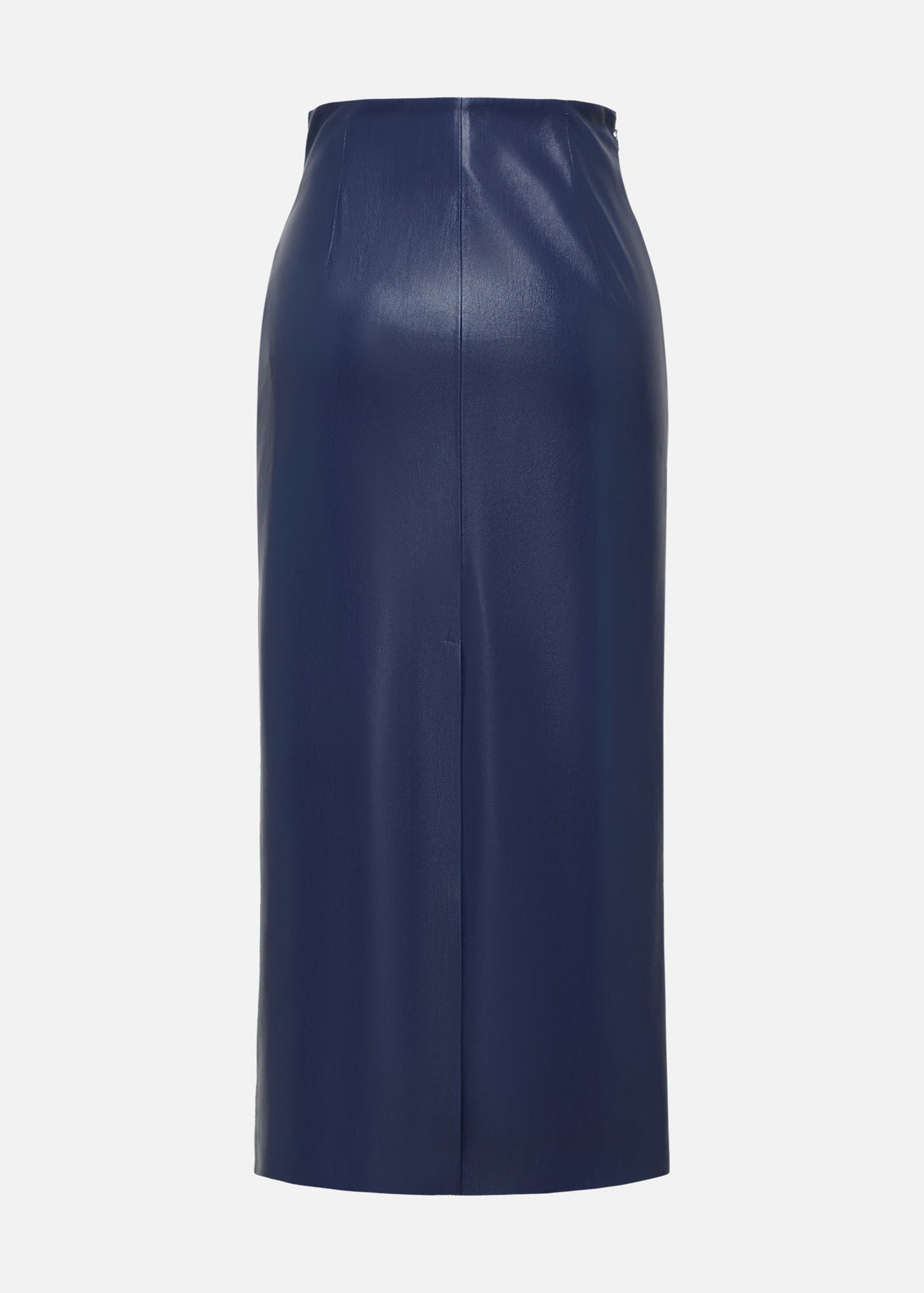 Leather Skirt | Blue