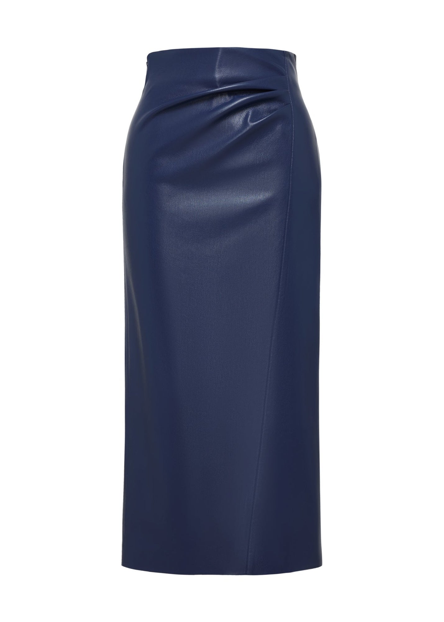 Leather Skirt | Blue