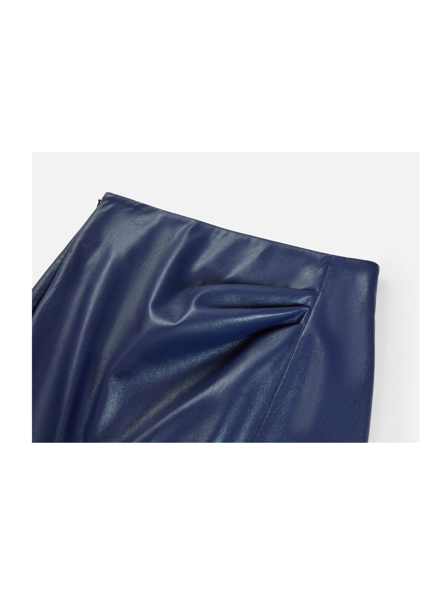 Leather Skirt | Blue