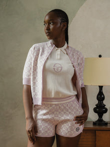 Women | Leila Short Sleeve Track Jacket | Pale Mauve
