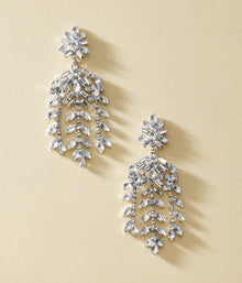 Elena Statement Earrings | Crystal